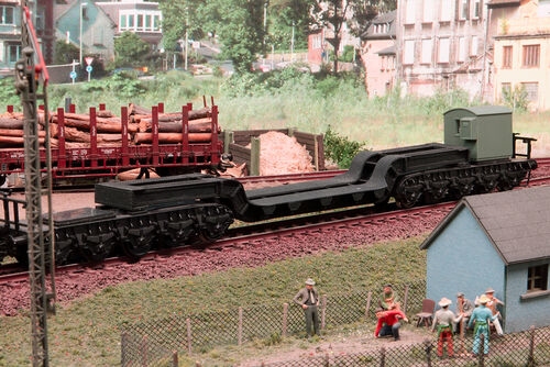 Joswood 40483 - H0 - Tiefladewagen Oberbau